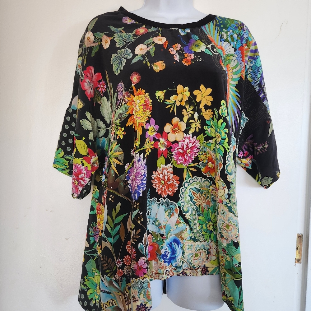 Johnny Was Jaily Silk Tee Dreamer